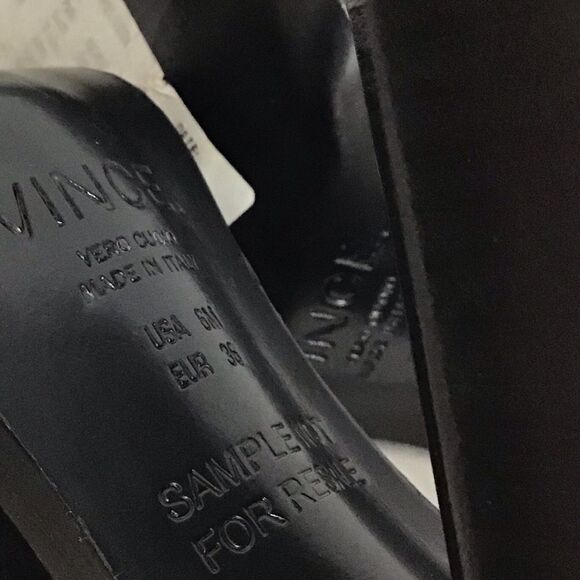 Vince Nelia Color Block High Heel Open Toe Open Heel Sandal Good Condition Sz 6 - Picture 10 of 11